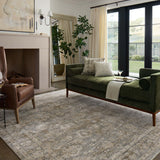 Loloi Tabitha Slate / Natural Accent Rug White Cliff Studio Accent Rug