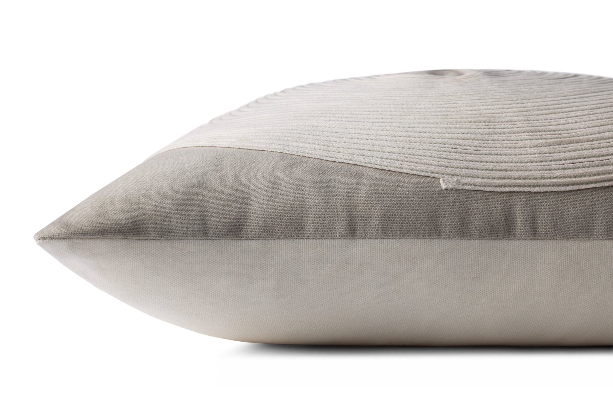 Loloi Taupe / Natural Pillow White Cliff Studio Pillow