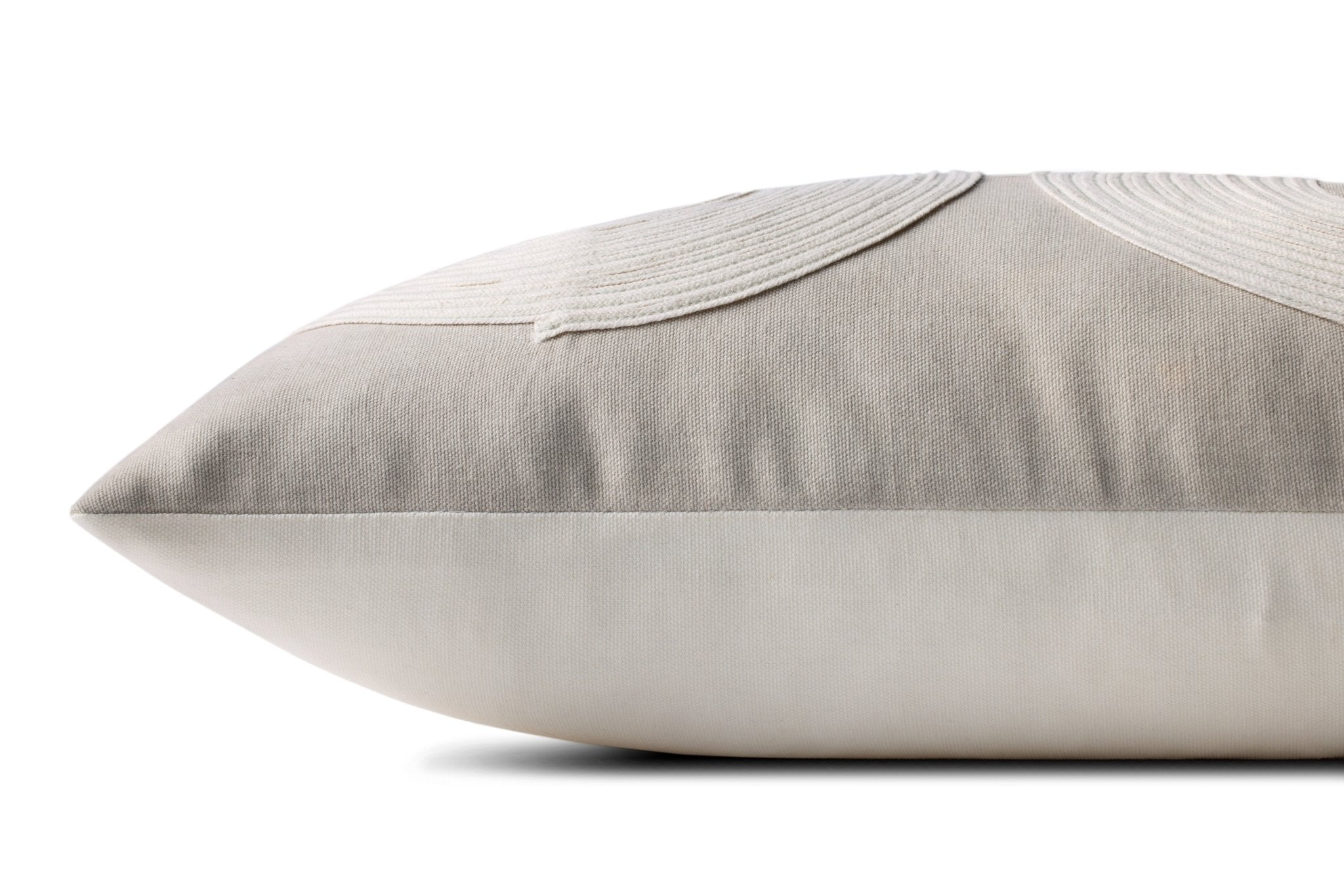 Loloi Taupe / Natural Pillow White Cliff Studio Pillow