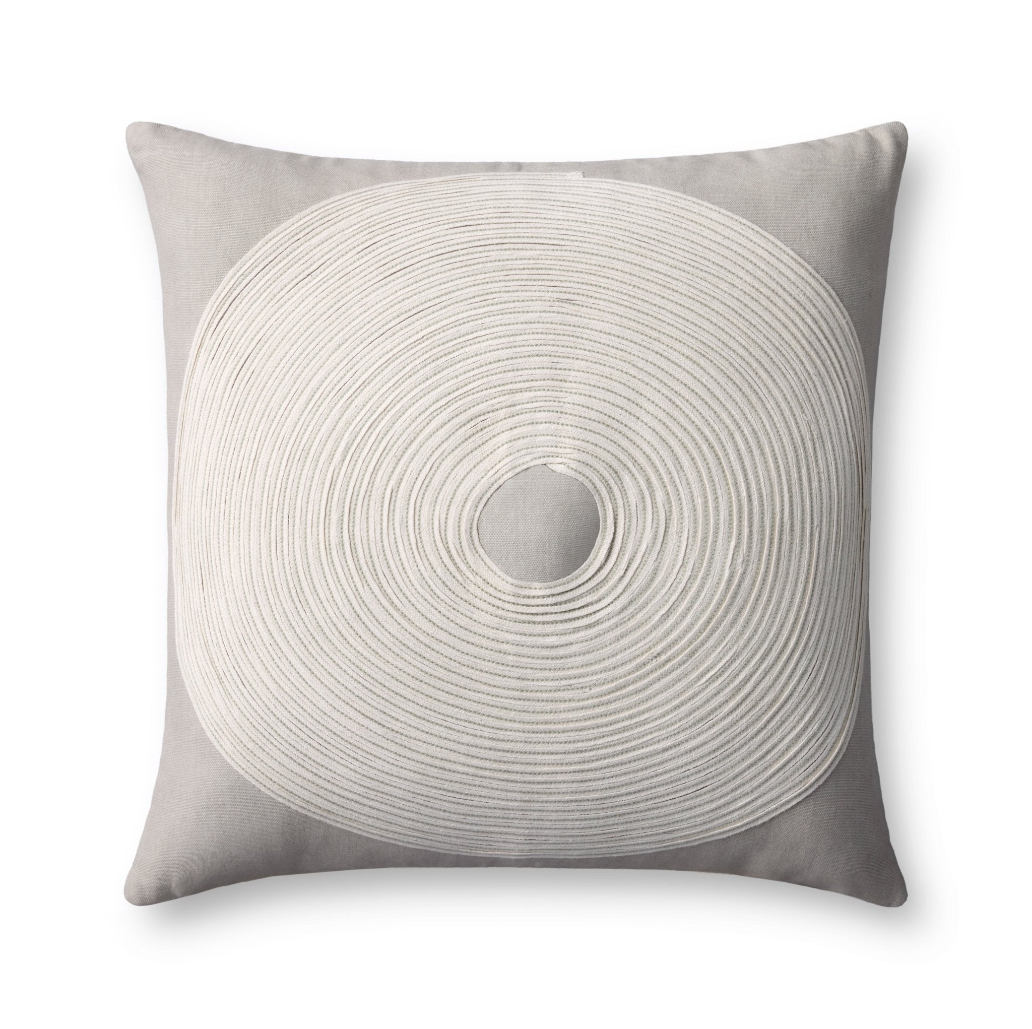 Loloi Taupe / Natural Pillow White Cliff Studio Pillow