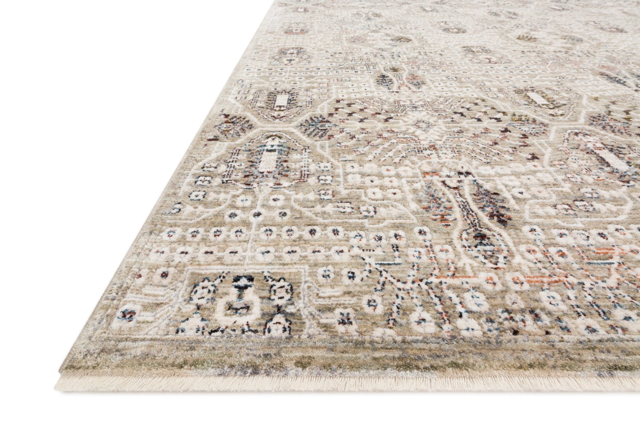 Loloi Theia Granite / Ivory Area Rug White Cliff Studio Area Rug
