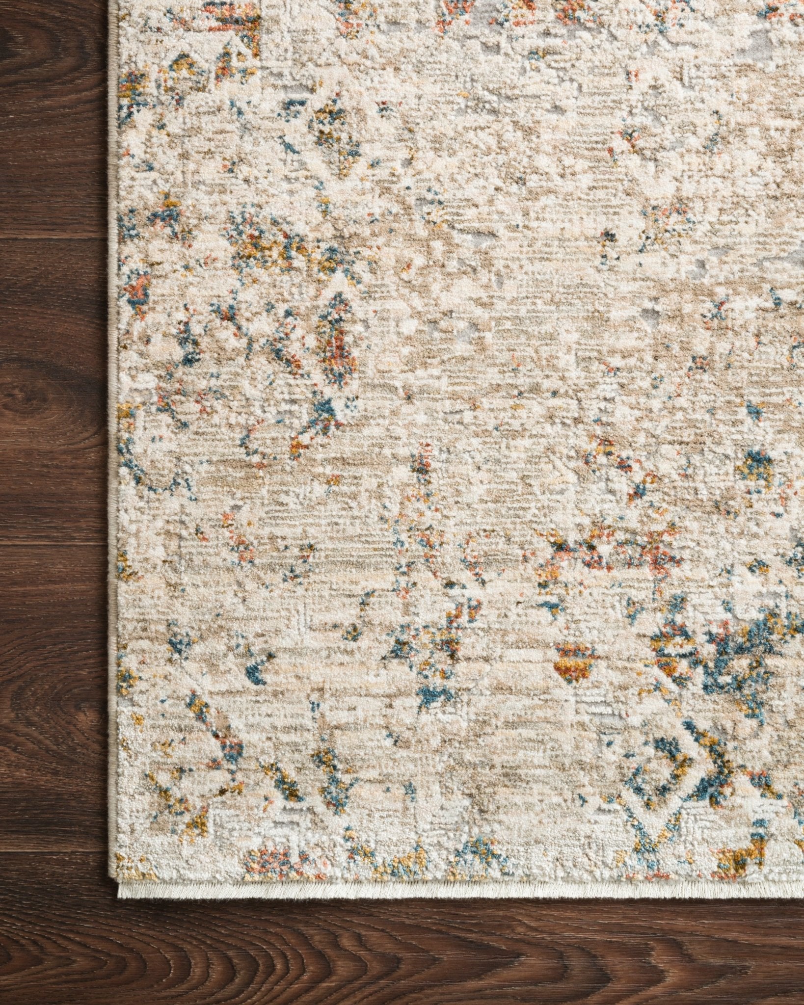Loloi Theia Multi / Natural Area Rug White Cliff Studio Area Rug