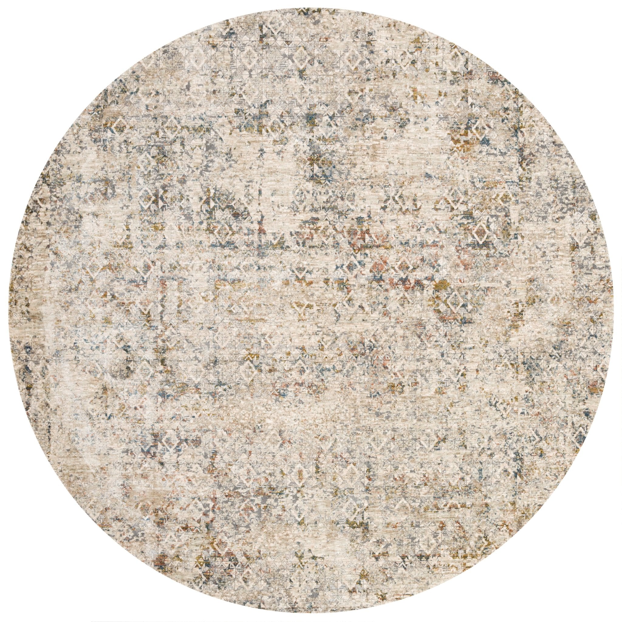 Loloi Theia Multi / Natural Area Rug White Cliff Studio Area Rug