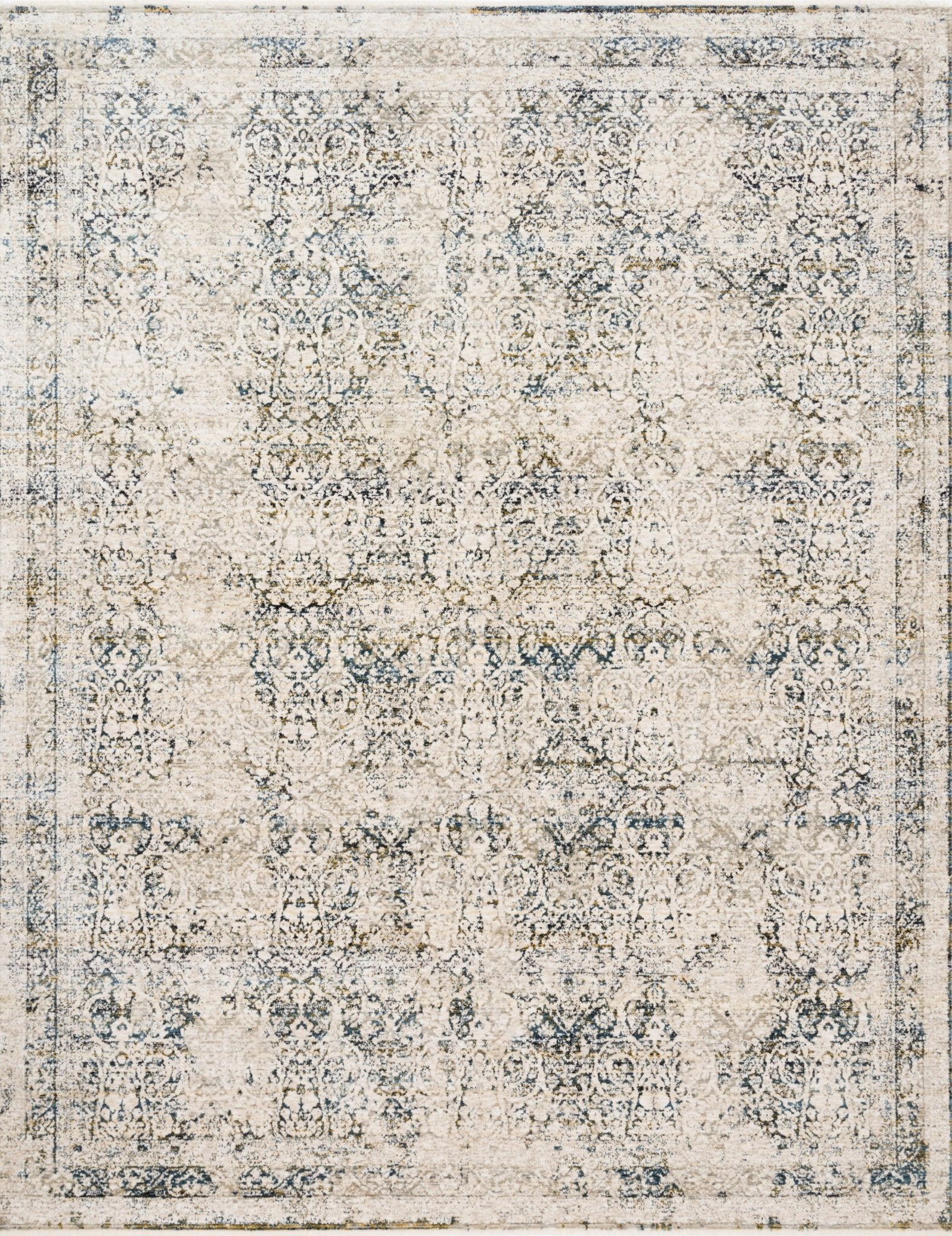 Loloi Theia Natural / Ocean Area Rug White Cliff Studio Area Rug