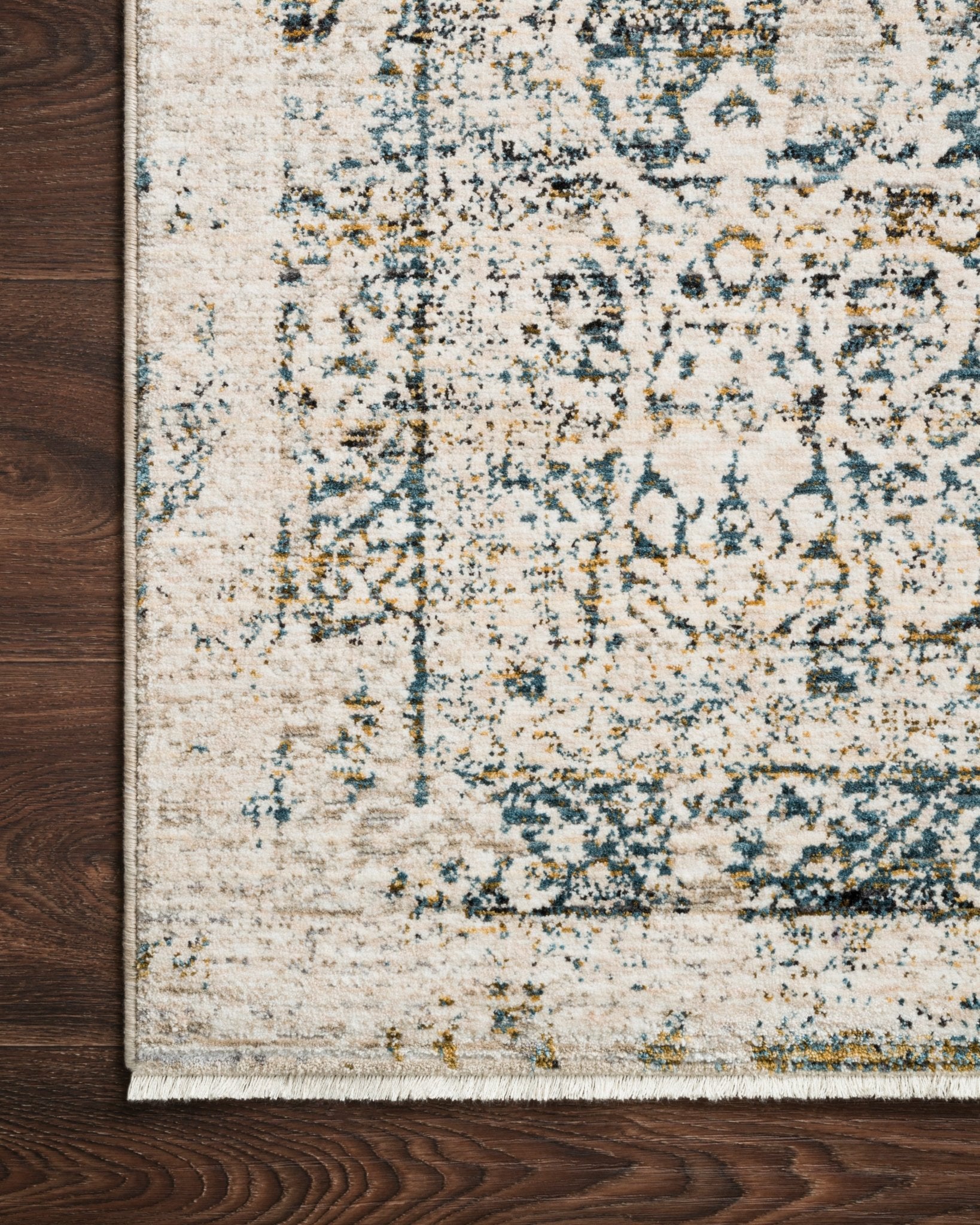 Loloi Theia Natural / Ocean Area Rug White Cliff Studio Area Rug