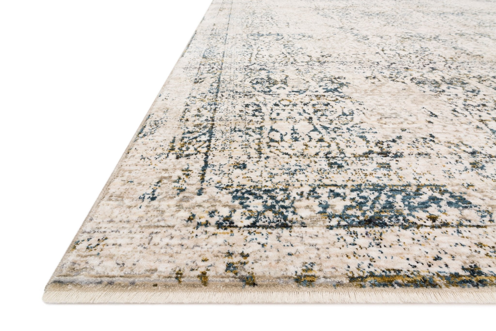 Loloi Theia Natural / Ocean Area Rug White Cliff Studio Area Rug
