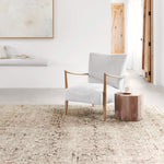 Loloi Theia Natural / Rust Area Rug White Cliff Studio Area Rug