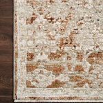Loloi Theia Natural / Rust Area Rug White Cliff Studio Area Rug