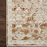 Loloi Theia Natural / Rust Area Rug White Cliff Studio Area Rug
