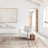 Loloi Theia Taupe / Brick Area Rug White Cliff Studio Area Rug