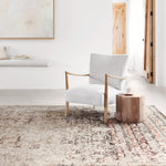 Loloi Theia Taupe / Brick Area Rug White Cliff Studio Area Rug