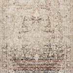 Loloi Theia Taupe / Brick Area Rug White Cliff Studio Area Rug