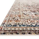 Loloi Theia Taupe / Brick Area Rug White Cliff Studio Area Rug