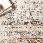 Loloi Theia Taupe / Brick Area Rug White Cliff Studio Area Rug