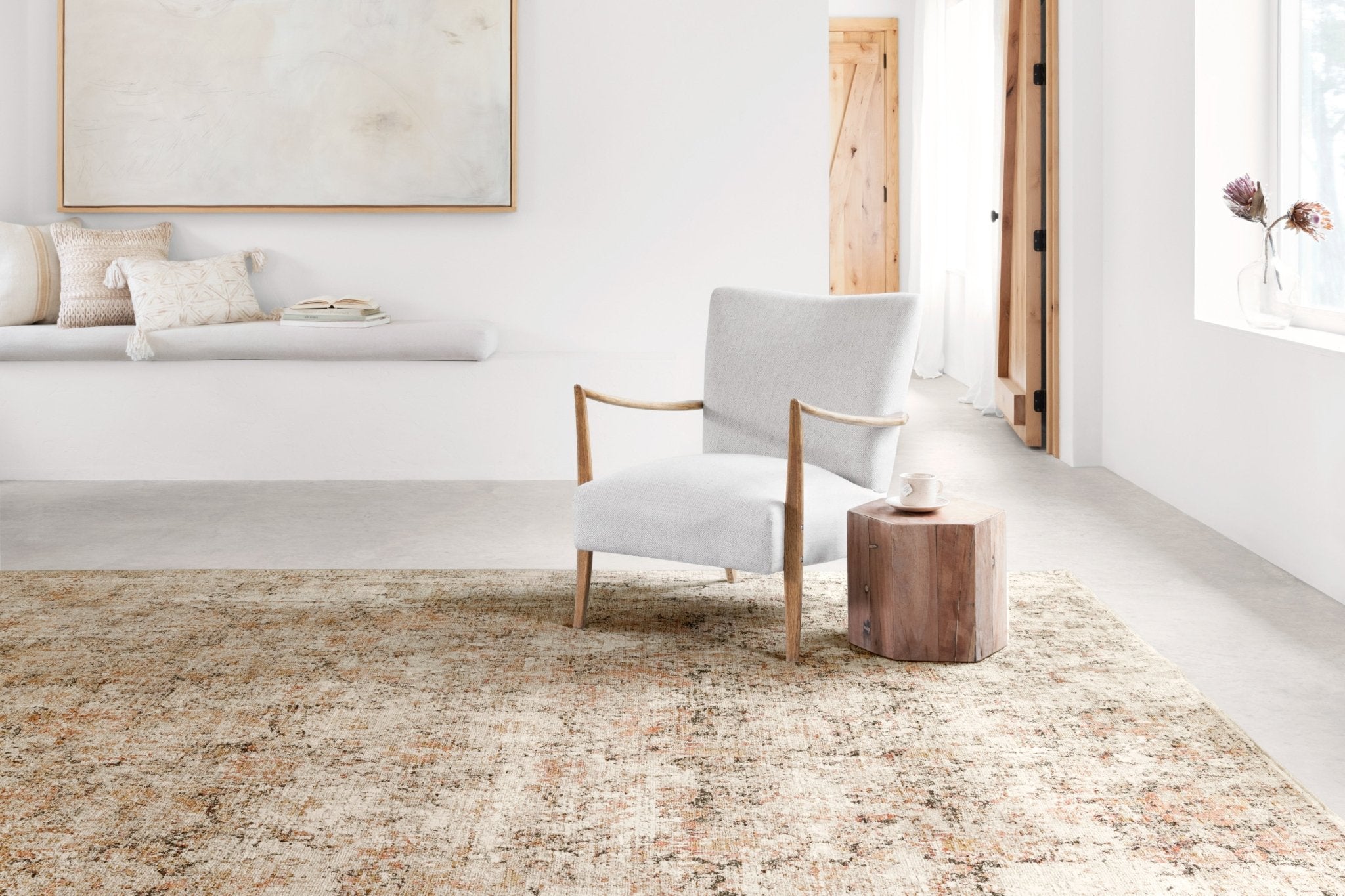 Loloi Theia Taupe / Gold Area Rug White Cliff Studio Area Rug