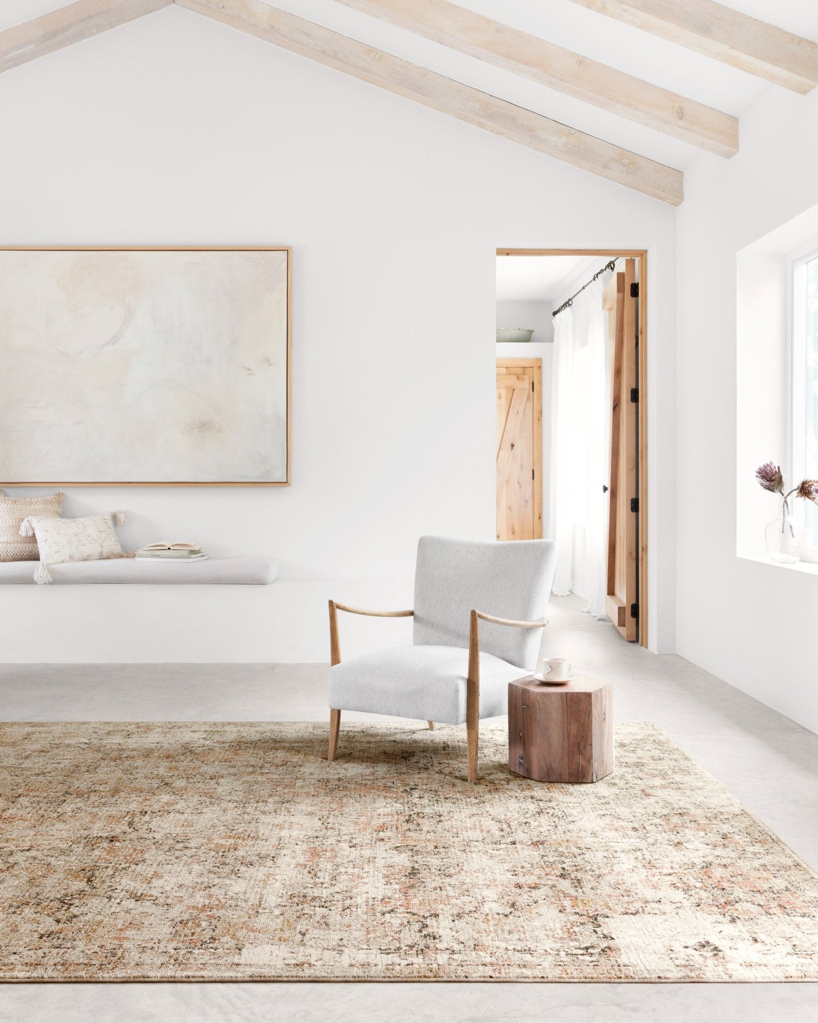Loloi Theia Taupe / Gold Area Rug White Cliff Studio Area Rug