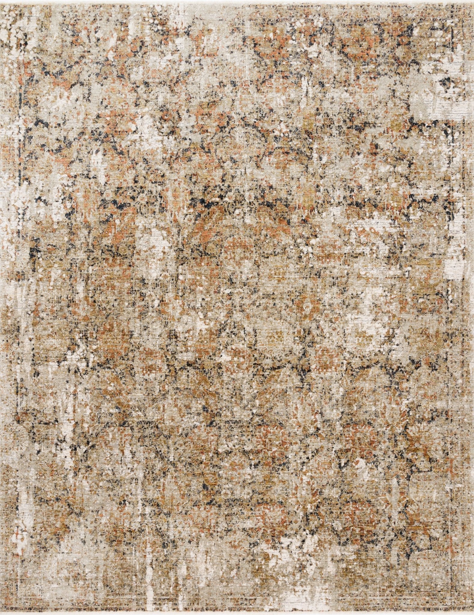 Loloi Theia Taupe / Gold Area Rug White Cliff Studio Area Rug