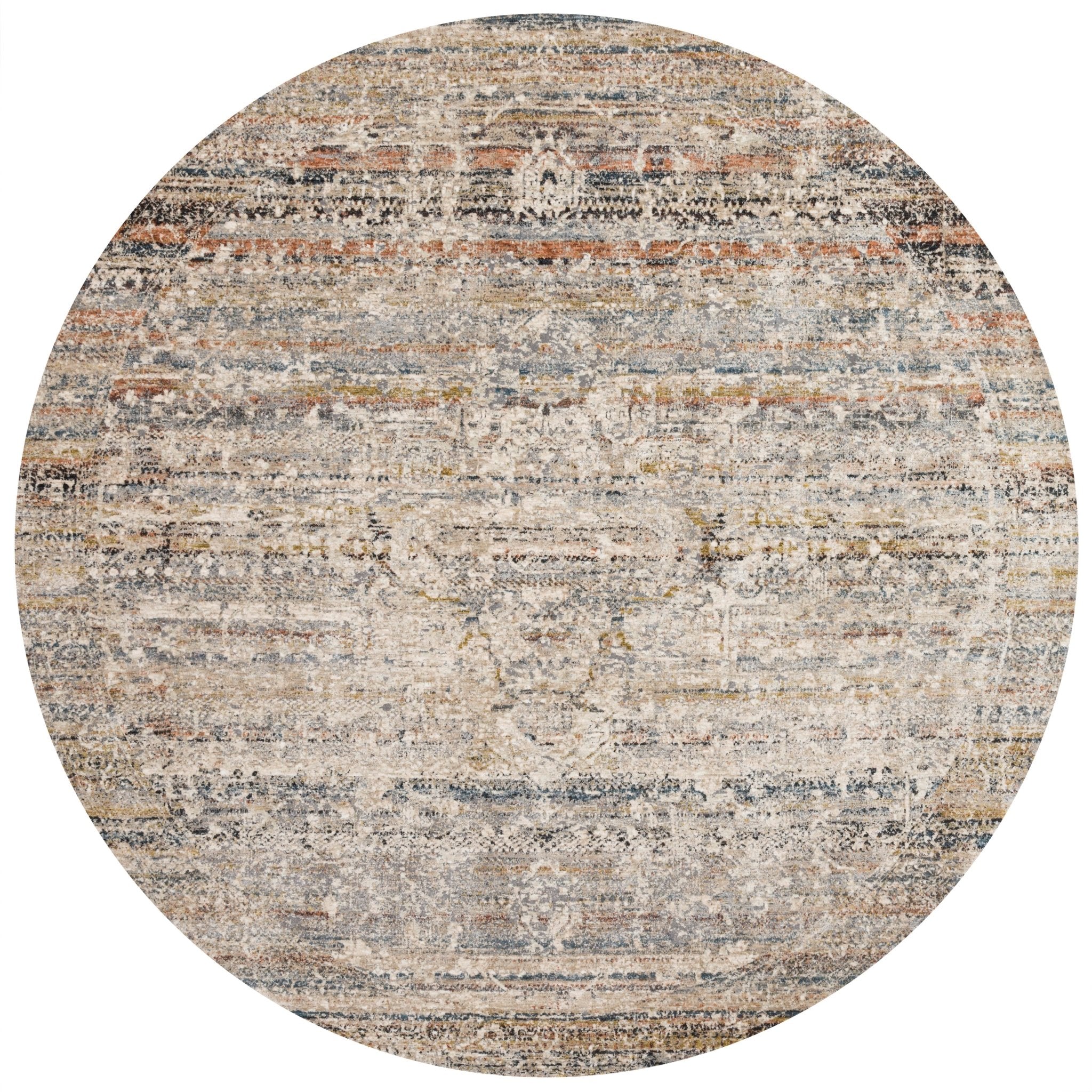Loloi Theia Taupe / Multi Area Rug White Cliff Studio Area Rug