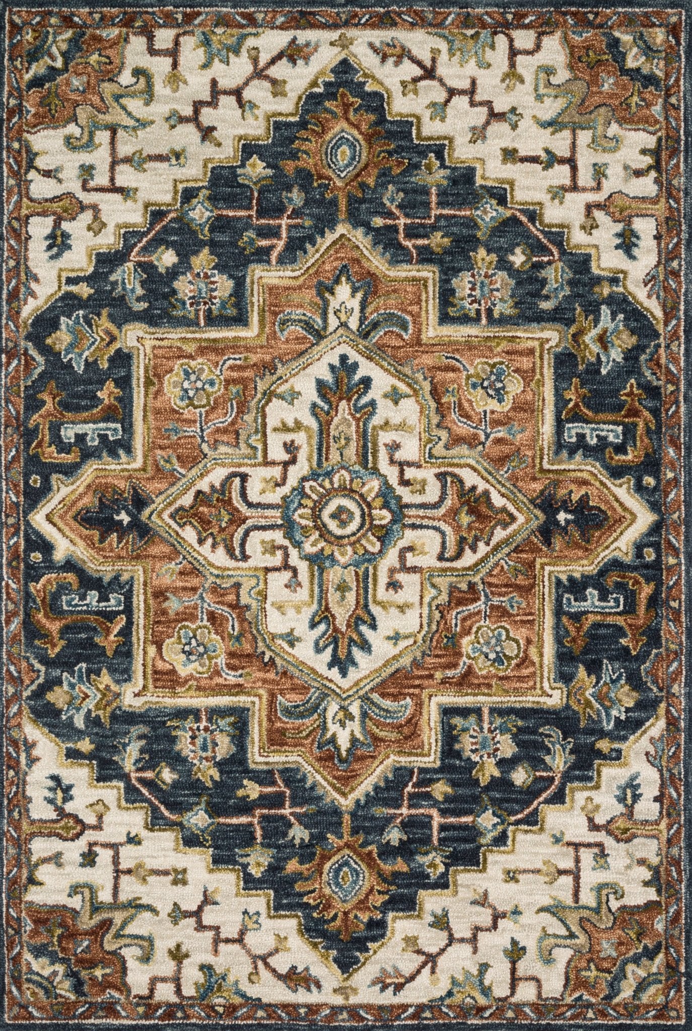 Loloi Victoria Blue / Multi Sample Rug White Cliff Studio Sample Rug
