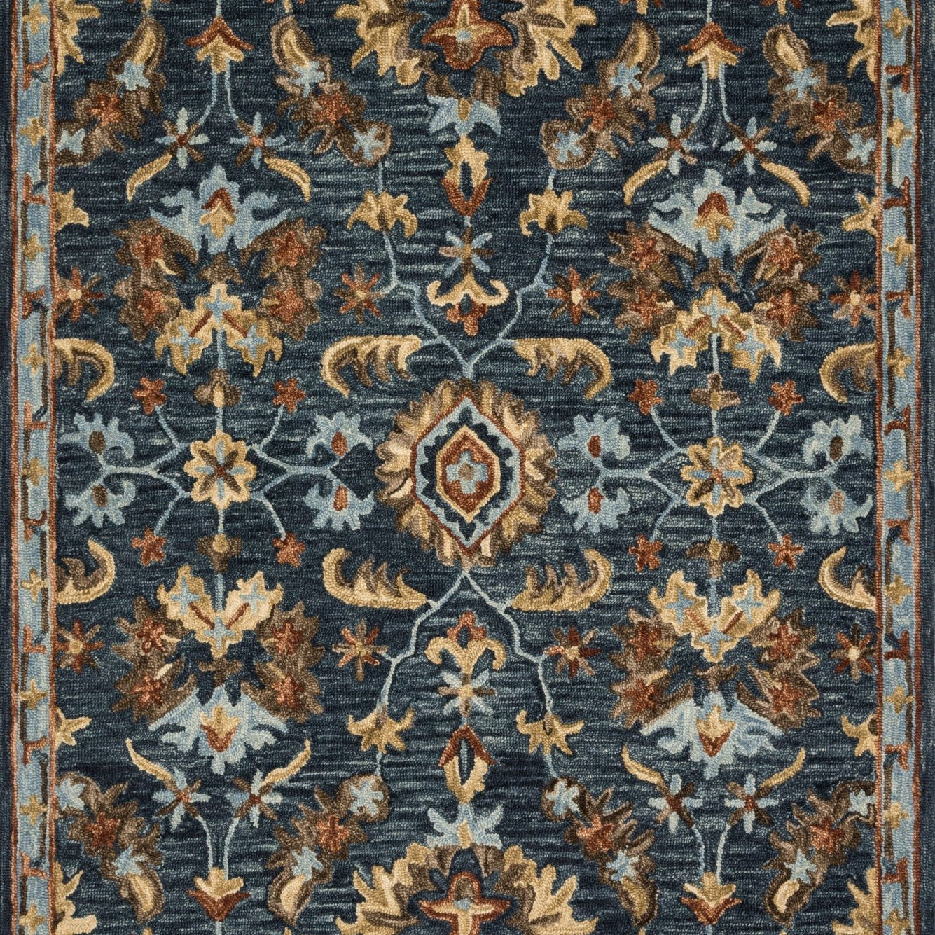 Loloi Victoria Denim / Multi Sample Rug White Cliff Studio Sample Rug