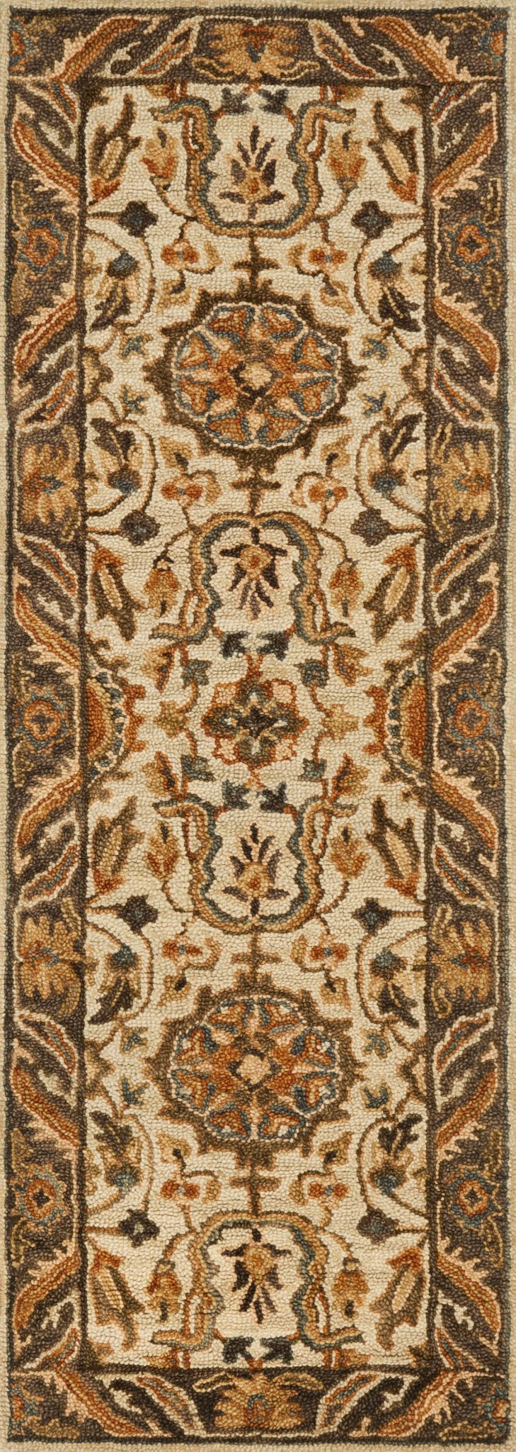 Loloi Victoria Ivory / Dk Taupe Sample Rug White Cliff Studio Sample Rug