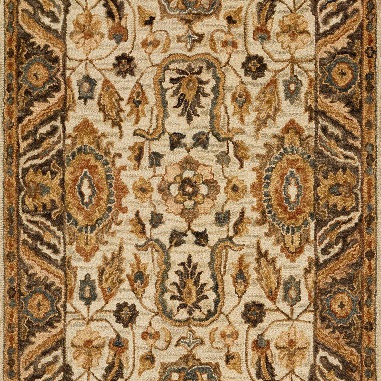 Loloi Victoria Ivory / Dk Taupe Sample Rug White Cliff Studio Sample Rug