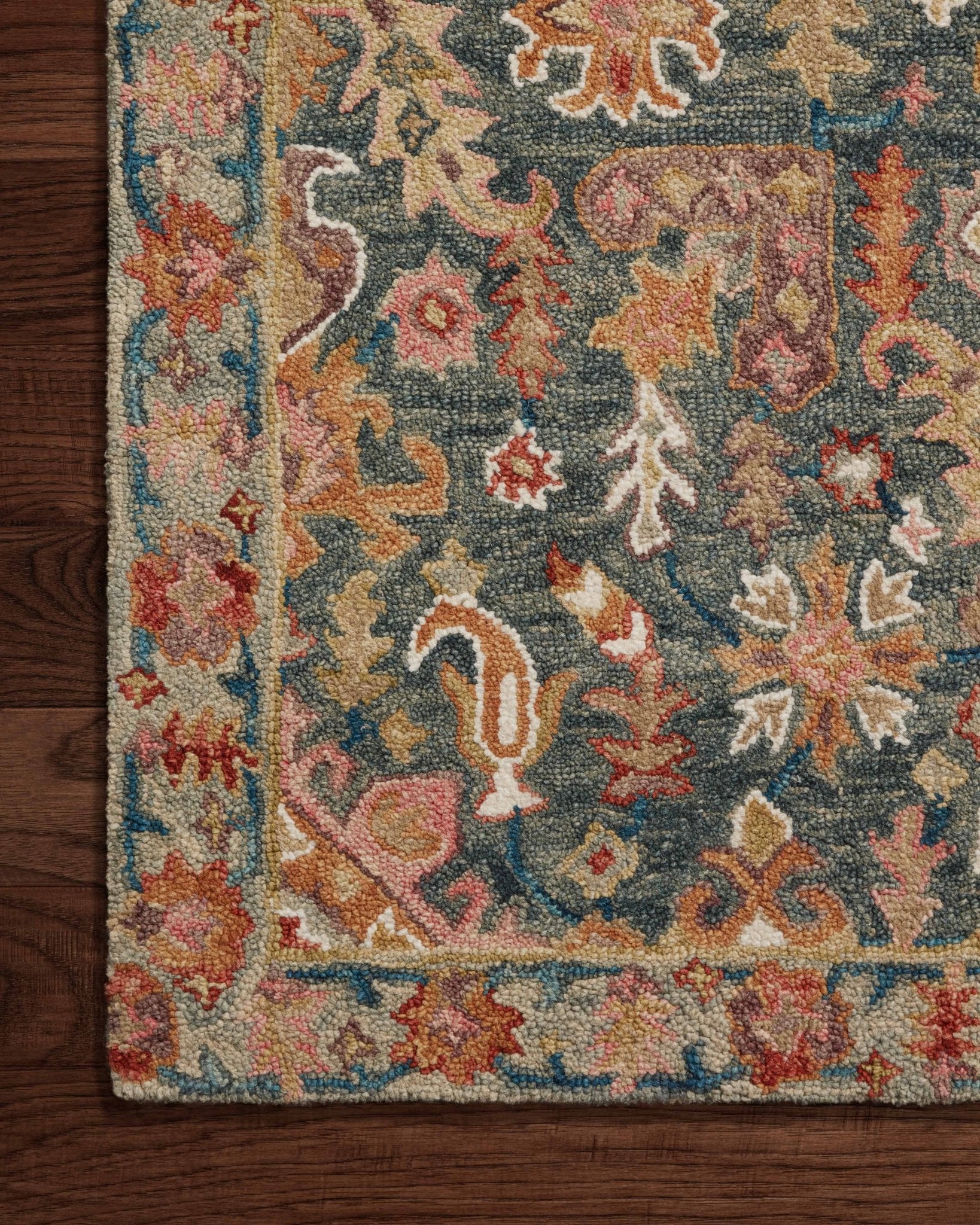 Loloi Victoria Navy / Multi Sample Rug White Cliff Studio Sample Rug