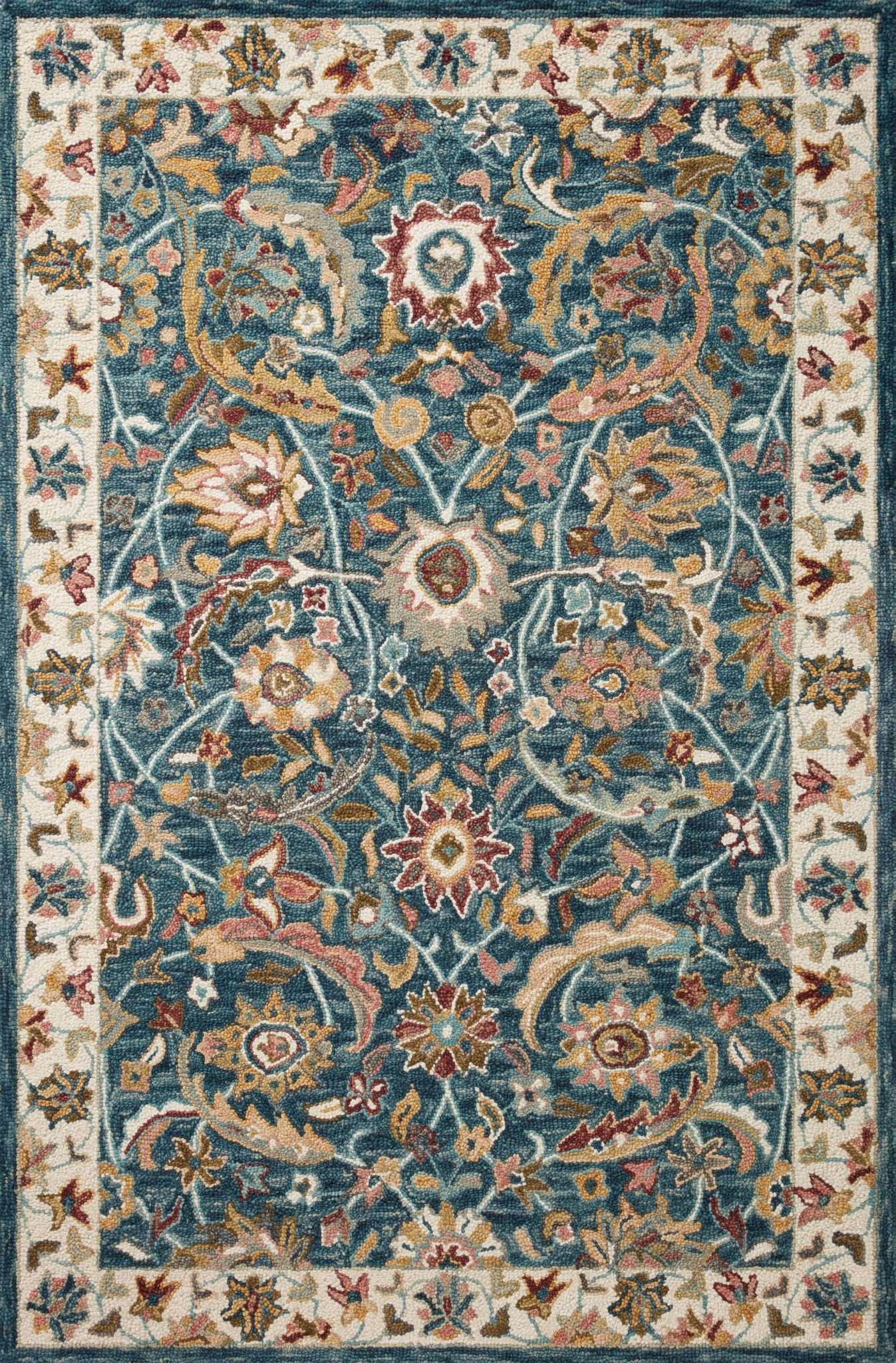 Loloi Victoria Ocean / Multi Sample Rug White Cliff Studio Sample Rug