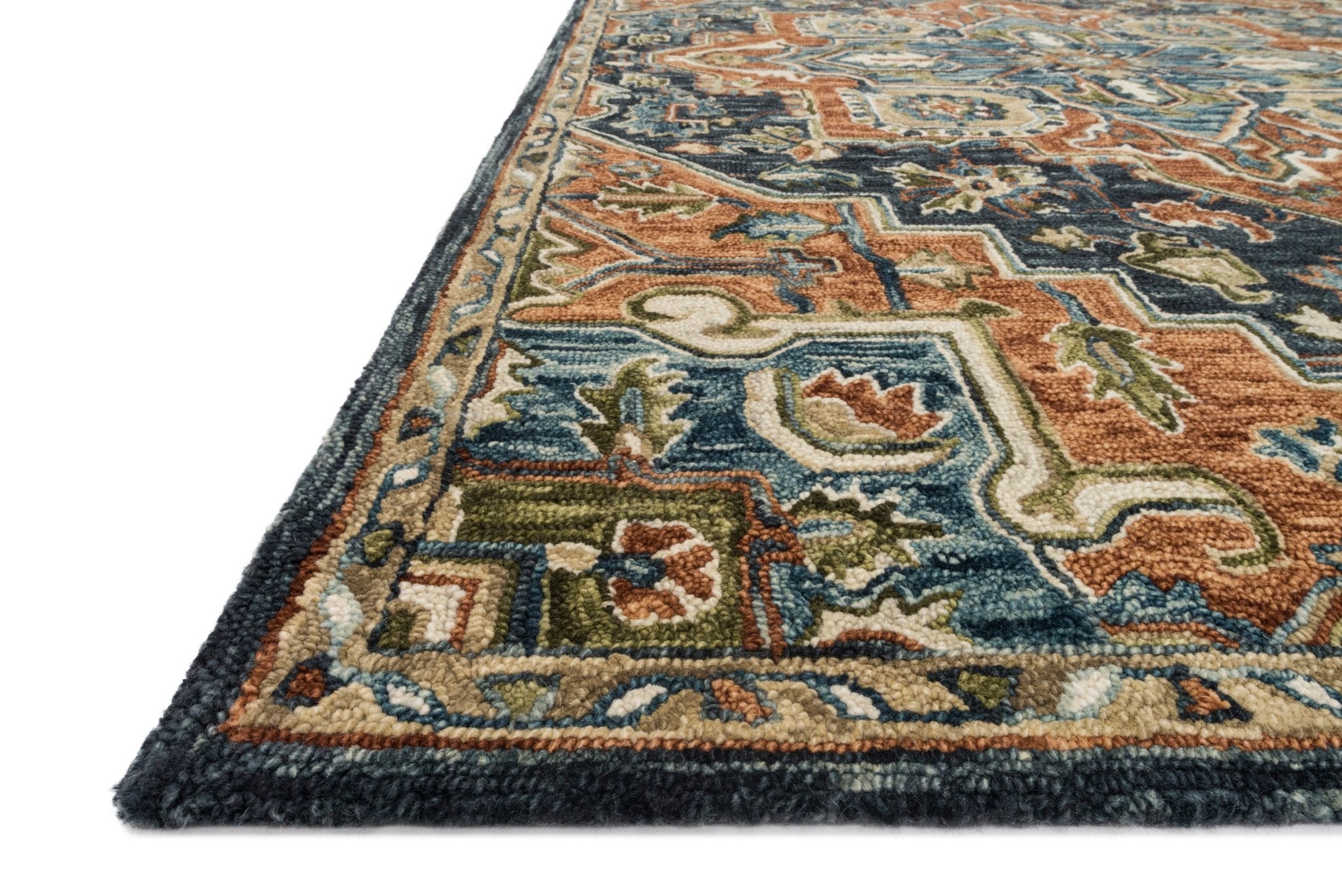 Loloi Rust Rug Loloi Victoria Rust / Multi Sample Rug for Refined Spaces – White Cliff ...