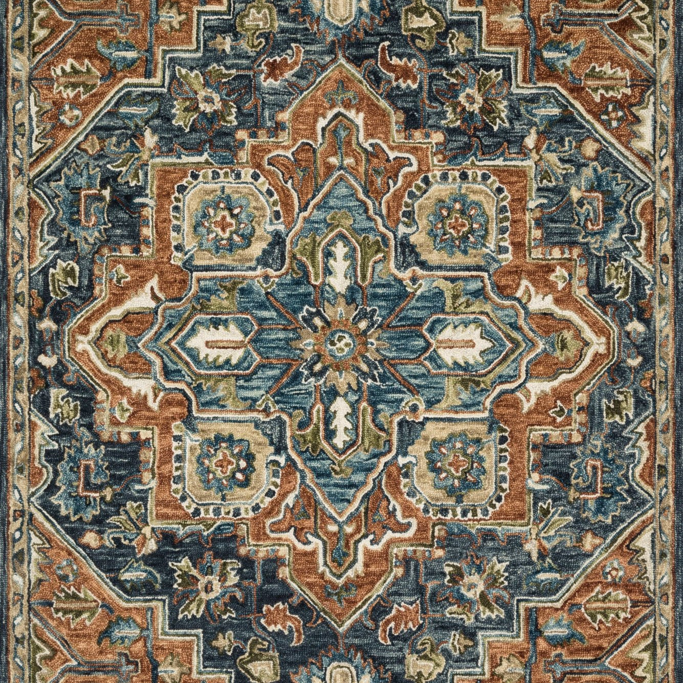 Loloi Victoria Rust / Multi Sample Rug White Cliff Studio Sample Rug