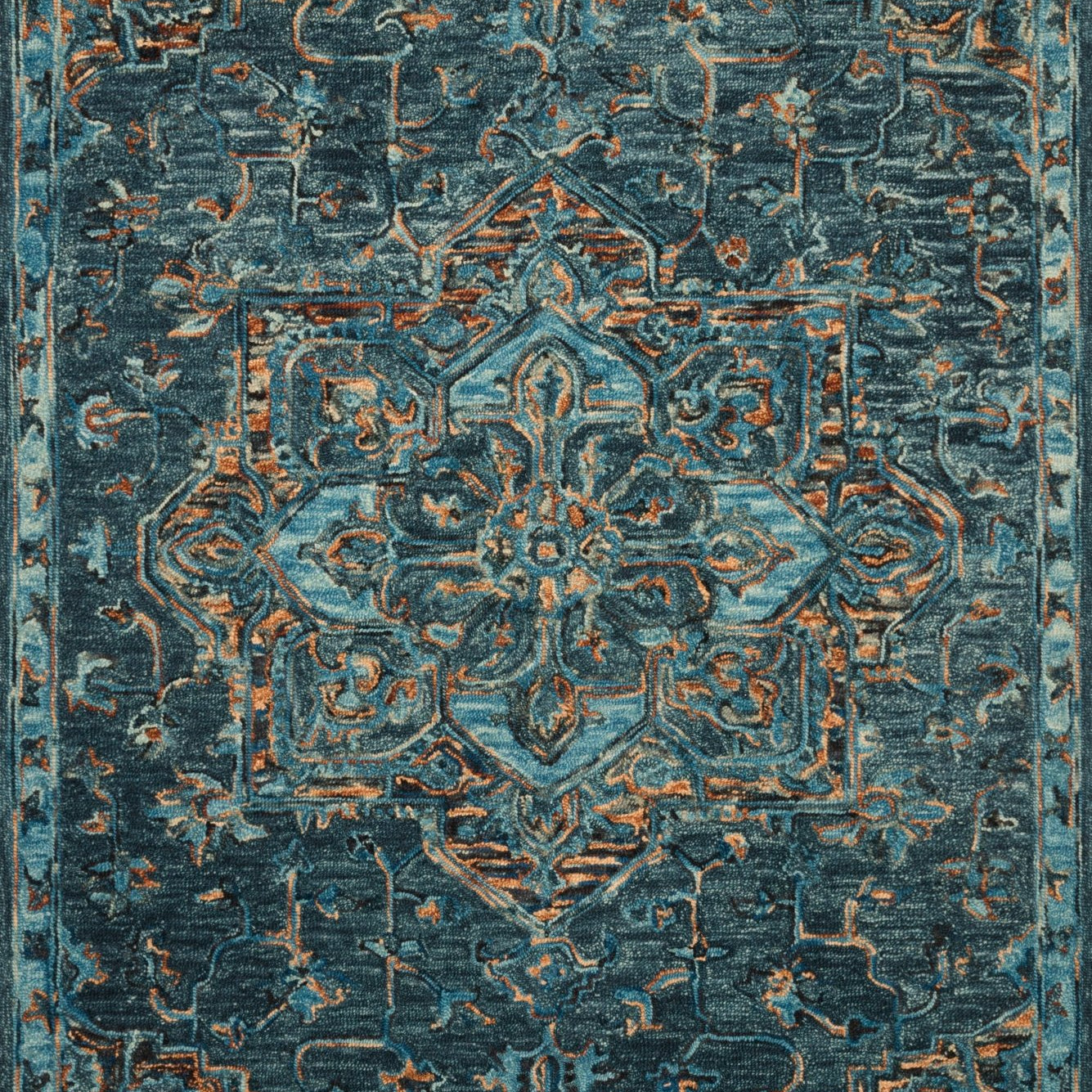 Loloi Victoria Teal / Multi Sample Rug White Cliff Studio Sample Rug