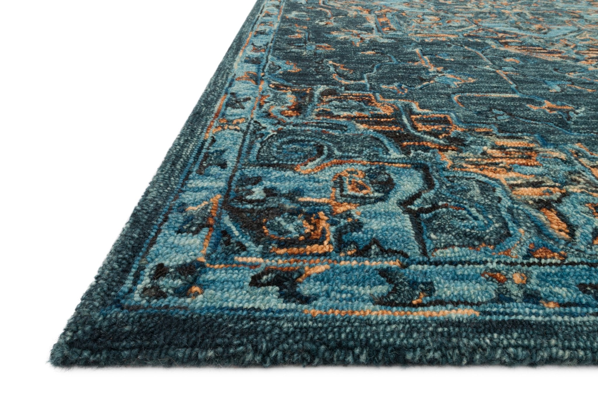 Loloi Victoria Teal / Multi Sample Rug White Cliff Studio Sample Rug