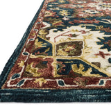 Loloi Victoria Teal / Raspberry Sample Rug White Cliff Studio Sample Rug