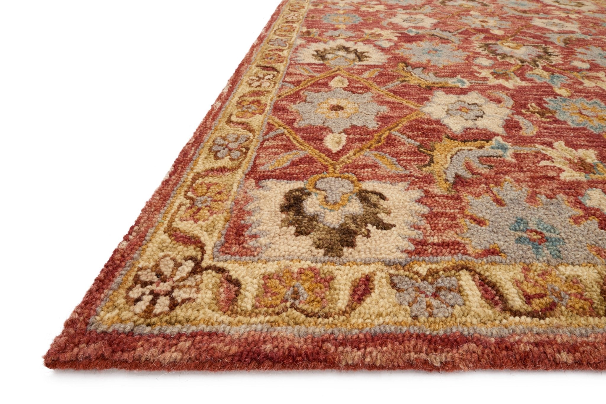 Loloi Victoria Terracotta / Gold Sample Rug White Cliff Studio Sample Rug