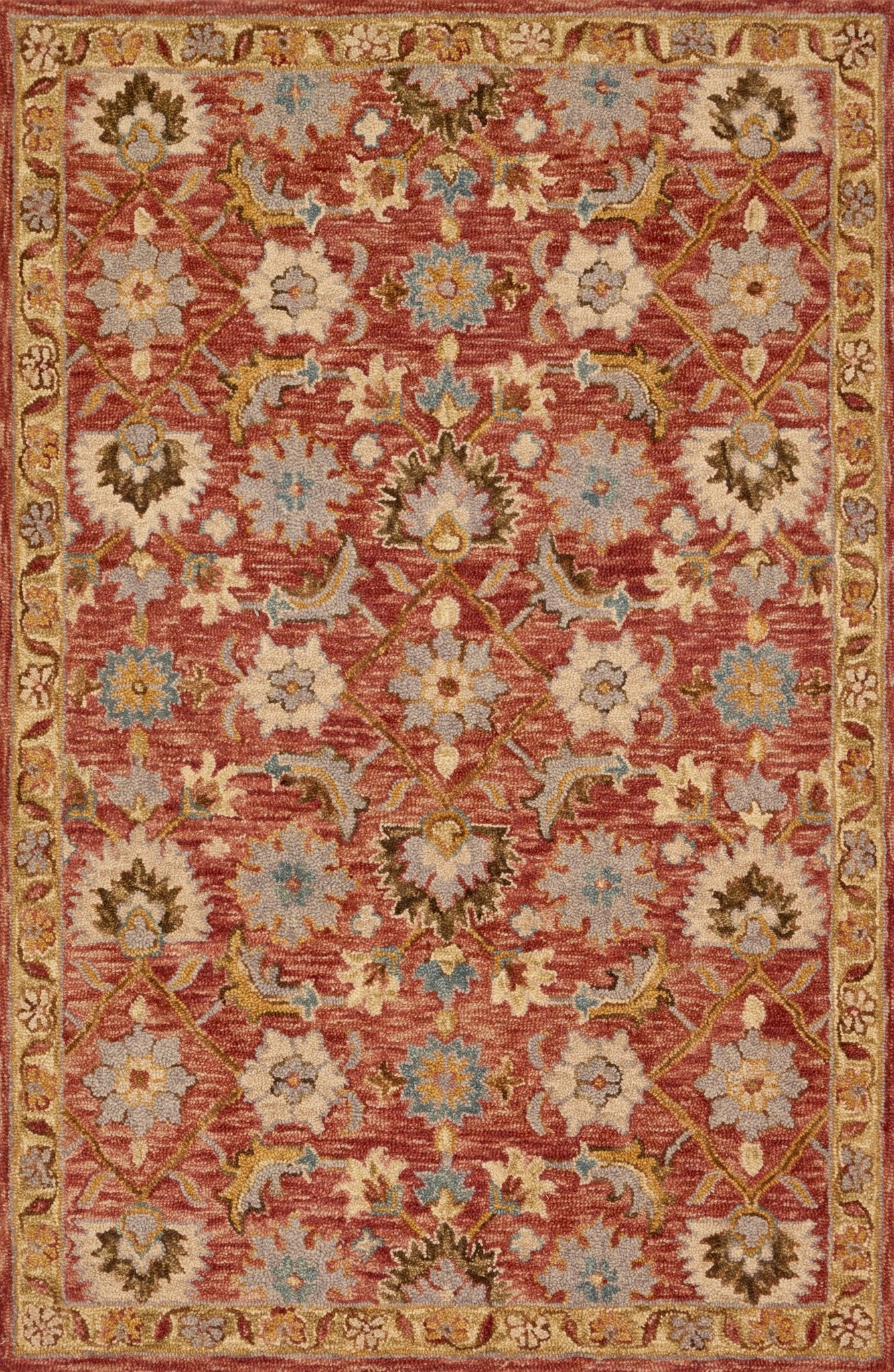 Loloi Victoria Terracotta / Gold Sample Rug White Cliff Studio Sample Rug