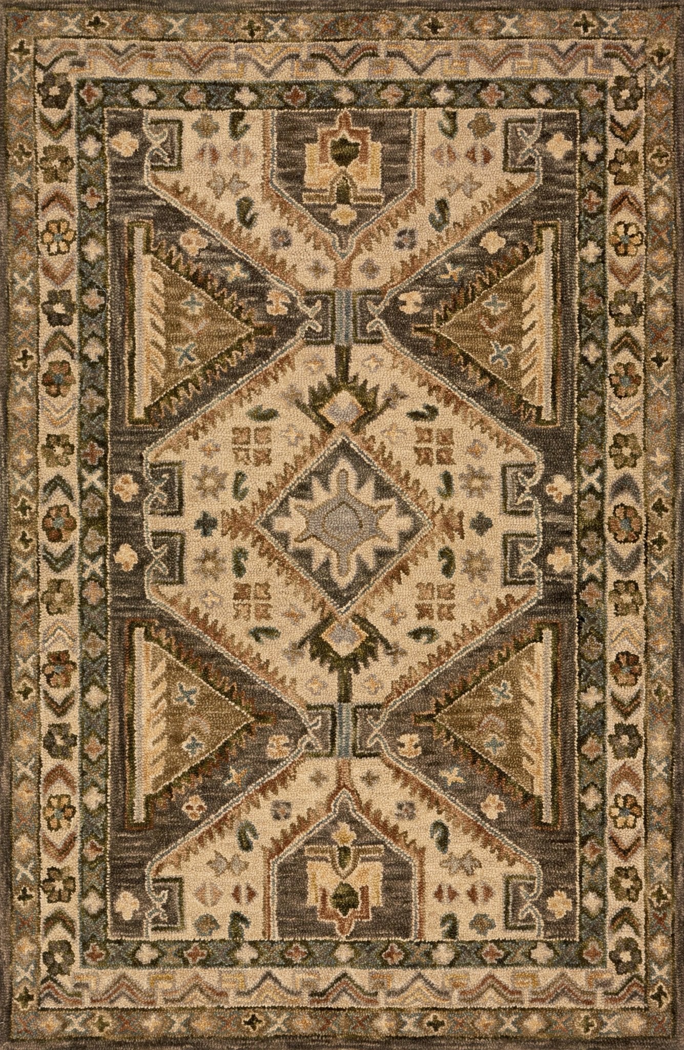 Loloi Victoria Walnut / Beige Sample Rug White Cliff Studio Sample Rug