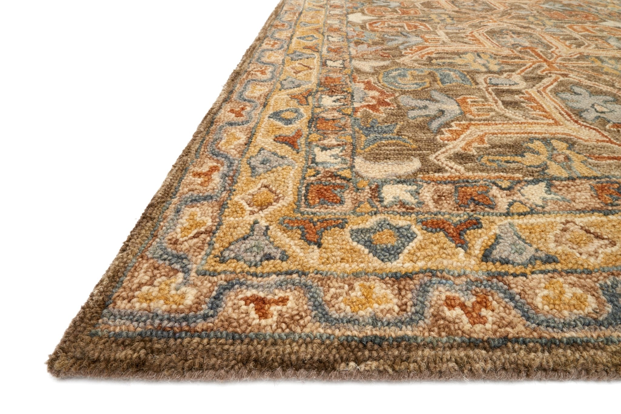 Loloi Victoria Walnut / Multi Sample Rug White Cliff Studio Sample Rug