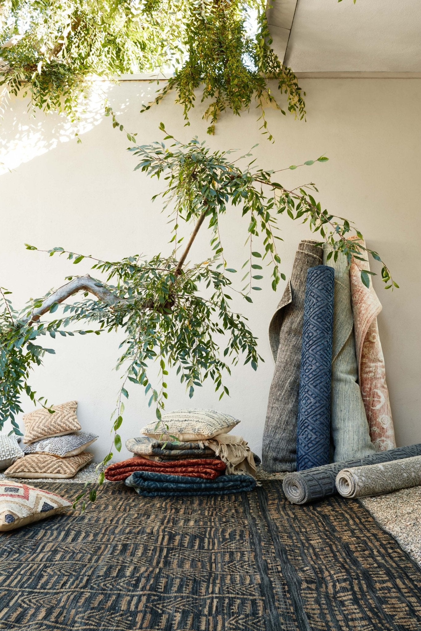 Loloi Villa Lt. Blue Area Rug White Cliff Studio Area Rug