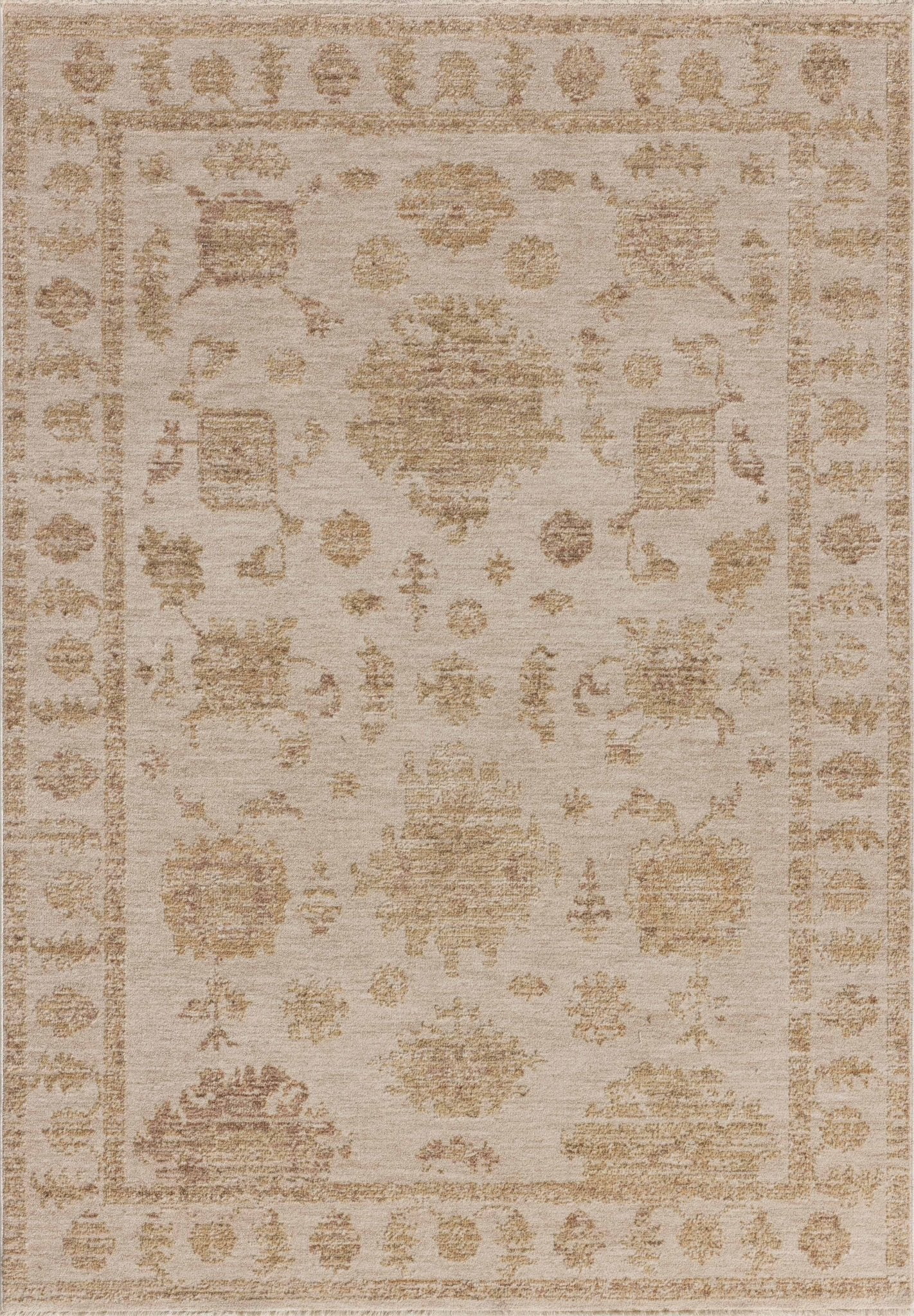 Loloi Willa Bone / Clay Area Rug White Cliff Studio Area Rug