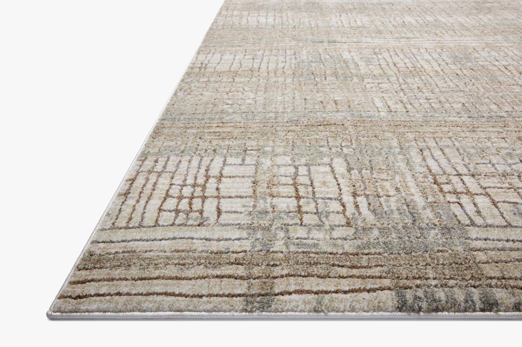 Loloi Wyatt Lagoon / Natural Rug White Cliff Studio Area Rugs
