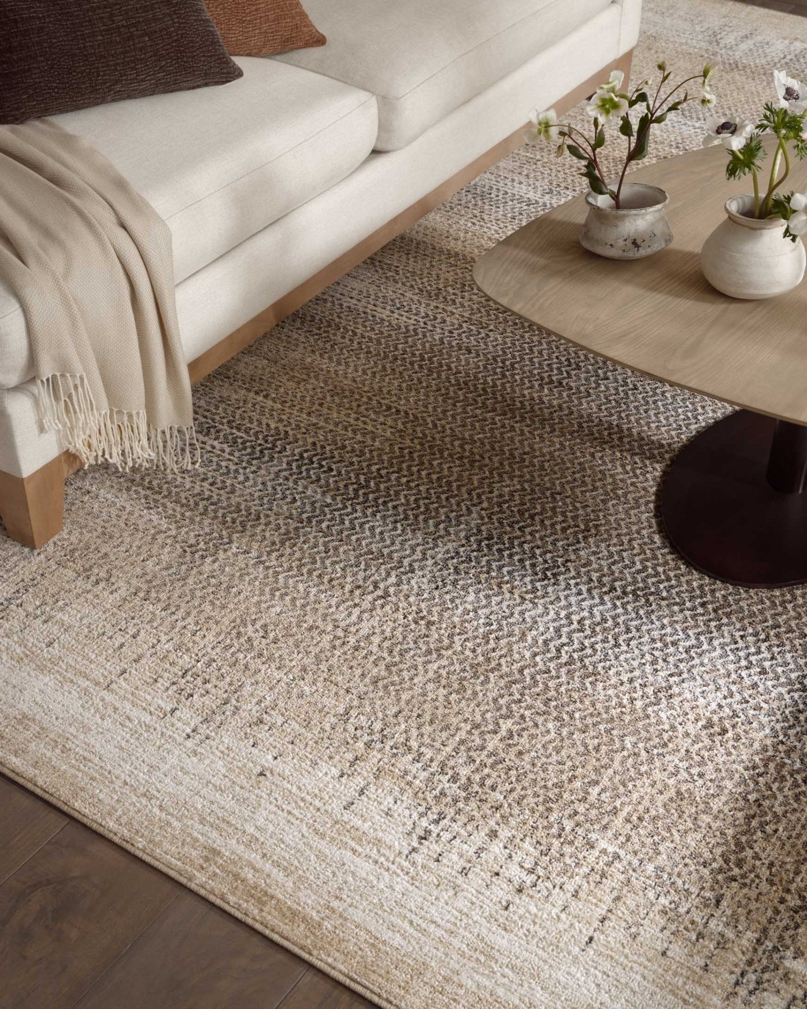 Loloi Wyatt Stone / Beige Rug White Cliff Studio Area Rugs