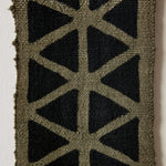 Longevity Bogolan Wall Totem in Grey with Black Triangles