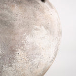 Lucero Textured Stone Vase - White Rustic Contemporary 21.6H