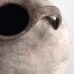 Lucero Textured Stone Vase - White Rustic Contemporary 21.6H