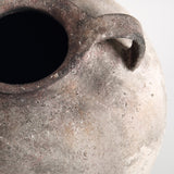 Lucero Textured Stone Vase - White Rustic Contemporary 21.6H