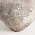 Lucero Textured Stone Vase - White Rustic Contemporary 21.6H