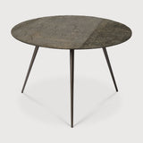 Luna coffee table - varnished Minerals - Lava linear Whisky - round White Cliff Studio COFFEE TABLE