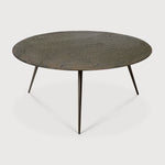 Luna coffee table - varnished Minerals - Lava Whisky - round White Cliff Studio COFFEE TABLE