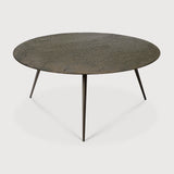 Luna coffee table - varnished Minerals - Lava Whisky - round White Cliff Studio COFFEE TABLE