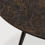Luna coffee table - varnished Minerals - Lava Whisky - round White Cliff Studio COFFEE TABLE